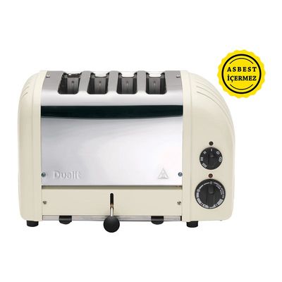 Dualit 47045 Classic Toaster, 4 Chamber, Handmade, Canvas - Dualit
