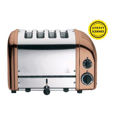 Dualit 47390 Classic Ekmek Kızartma Makinesi, 4 Hazneli, El Yapımı, Bakır - 1
