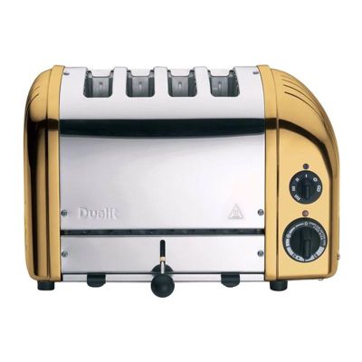 Dualit 47391 Classic Ekmek Kızartma Makinesi, 4 Hazneli, El Yapımı, Pirinç - 1