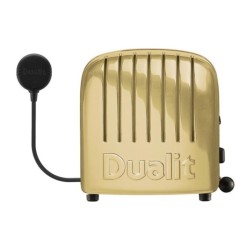 Dualit 47391 محمصة توستر كلاسيكية، 4 غرف، مصنوعة يدوياً، نحاس أصفر - 3