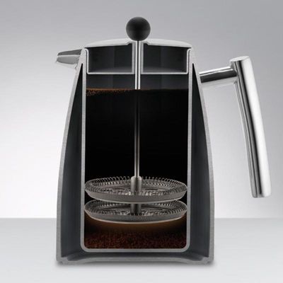 Dualit 85120 CafeTea Thermos, Steel Filtered, 880 ml - Dualit