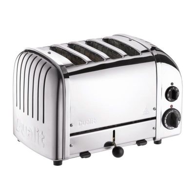 Dualit 47030 Classic Ekmek Kızartma Makinesi, 4 Hazneli, El Yapımı, 2200 W, Çelik - Dualit
