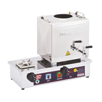 Duran Çelik DÇ 001 15 Model Tek Demlikli Kaynaklı Çay Ocağı, 12 L, LPG - 1
