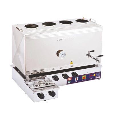 Duran Çelik DÇ 006 80 Model 4 Demlikli Kaynaklı Çay Ocağı, 74 L, Doğalgazlı - 1