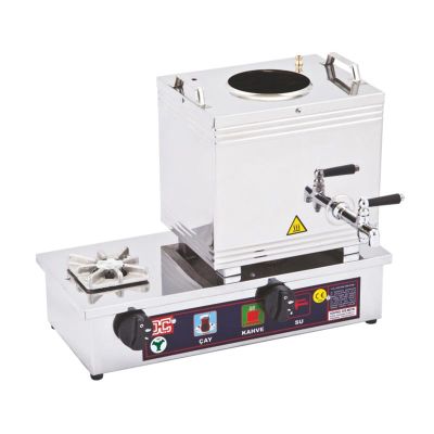 Duran Çelik DÇ 008 15 Model Tek Demlikli Vidalı Çay Makinası, 12 L, Doğalgazlı - 1