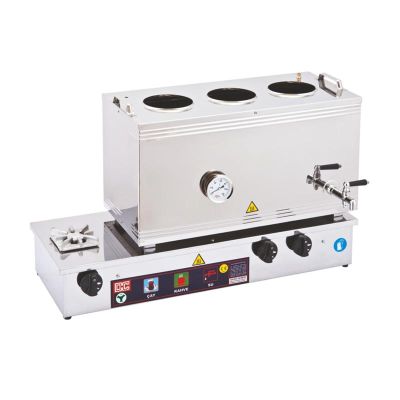 Duran Çelik DÇ 012 55 Model 3 Demlikli Vidalı Çay Ocağı, 42 L, Doğalgazlı - 1