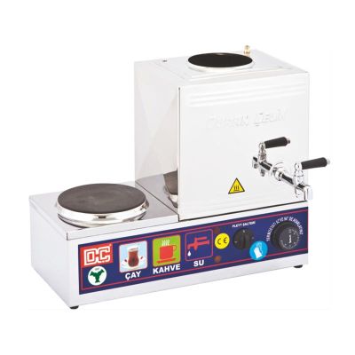Duran Çelik DÇ 013 15 Model Tek Demlikli Kaynaklı Pleytli Çay Ocağı, 12 L, Elektrikli - 1
