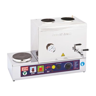 Duran Çelik DÇ 016 40 Model 2 Demlikli Kaynaklı Pleytli Çay Ocağı, 31 L, Elektrikli - 1