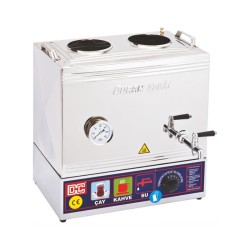 Duran Çelik DÇ 022 40 Model 2 Demlikli Kaynaklı Çay Ocağı, 31 L, Elektrikli - Duran Çelik