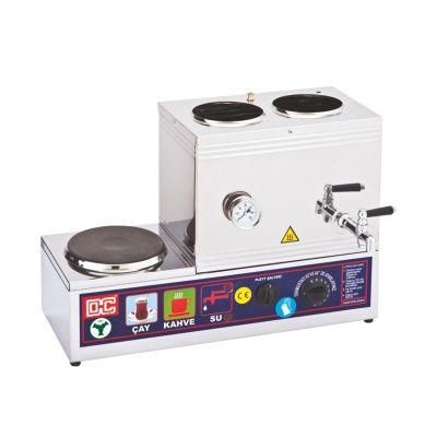 Duran Çelik DÇ 027 30 Model 2 Demlikli Vidalı Pleytli Çay Ocağı, 15 L, Elektrikli - 1