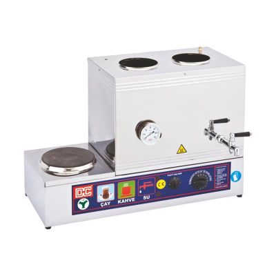 Duran Çelik DÇ 029 40 Model 2 Demlikli Vidalı Pleytli Çay Ocağı, 31 L, Elektrikli - 1