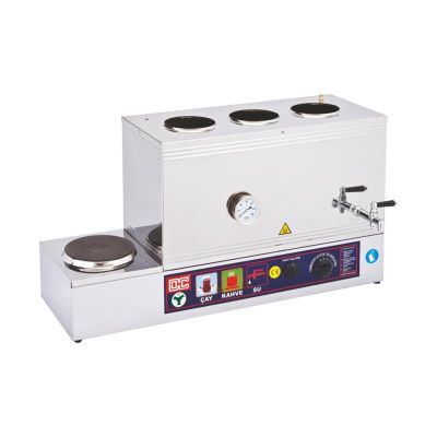 Duran Çelik DÇ 030 55 Model 3 Demlikli Vidalı Pleytli Çay Ocağı, 42 L, Elektrikli - 1