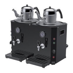Duran Çelik DÇ 094 Tea Maker, 2 Teapot, 46 L, Black - Duran Çelik