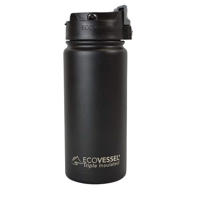 Ecovessel Perk Termos, Paslanmaz Çelik, 16 oz, 473 ml, Siyah - 1