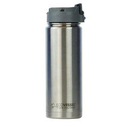 Ecovessel Perk Termos, Paslanmaz Çelik, 20 oz, 600 ml, Gümüş - EcoVessel