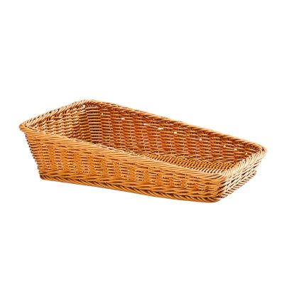 Zicco B-OT5041 Plastik Eğimli Dikdörtgen Ekmek Sepeti, 30x45x12x5 cm - 1