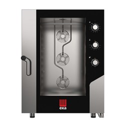 Eka MKF 1021 S فرن حراري كهربائي ekaN، مرطب، 10 قطع سعة 2/1 صينية GN، كهربائي - Eka