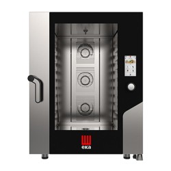 Eka MKF 1021 TS فرن حراري يعمل باللمس، مرطب، 10 قطع سعة 2/1 صينية GN، كهربائي - Eka