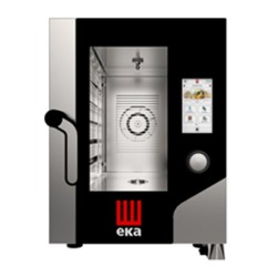 Eka MKF 611 C TS فرن حراري مدمج يعمل باللمس، 6 قطع سعة 1/1 صينية 1/1 جيجا نيوتن، كهربائي - Eka