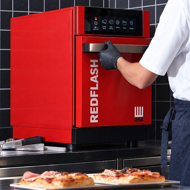 Eka REDFLASH 300 Hızlı Pişirme Fırını, Kırmızı - Eka