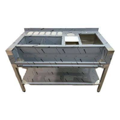 محطة كوكتيل Ekofan مع رف قاعدة، 140 × 70 × 90 سم - Ekofan