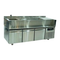 Ekofan Cocktail Station with Refrigerator, 233x70x90 cm - Ekofan