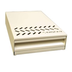 Ekofan PC-01B صندوق دق درج لب القهوة، أبيض - Ekofan