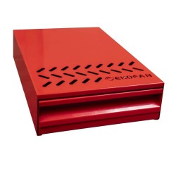 Ekofan PC-01K Coffee Pulp Drawer Knock Box, Red - Ekofan