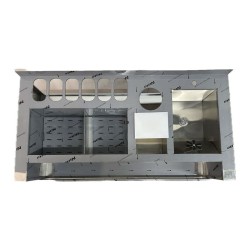 Ekofan Taban Raflı Kokteyl İstasyonu, 233x70x90 cm - Thumbnail