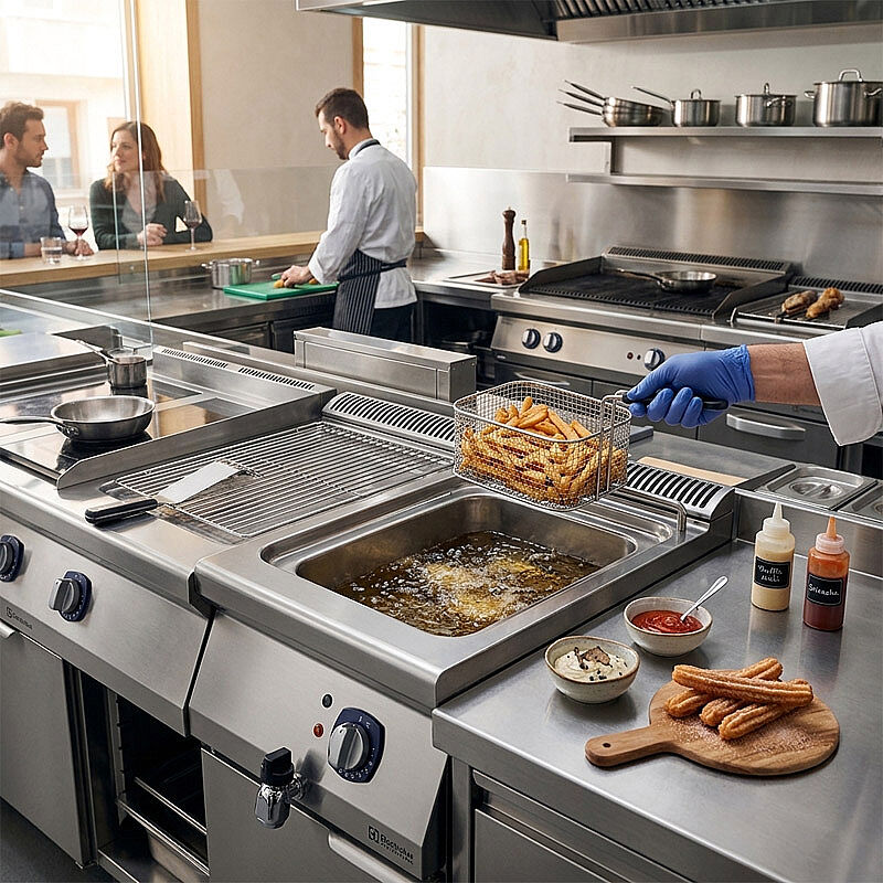 Electrolux 371075 700XP Tek Hazneli Fritöz, 7 L, Elektrikli - Electrolux Professional