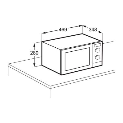 Electrolux EMZ725MMTI Mikrodalga Fırın, 25 L - 8