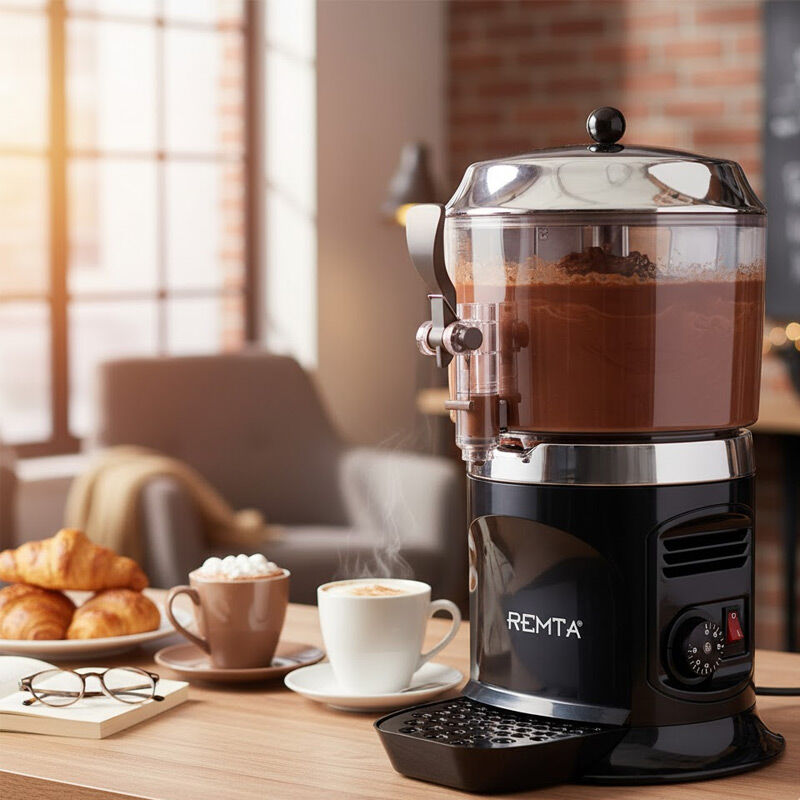Remta CS10 Elegance Sıcak Çikolata & Sahlep Makinesi, 5 L, Siyah - Remta