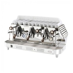 Elektra Barlume Fully Automatic Espresso Coffee Machine, 3 Groups, White - Elektra