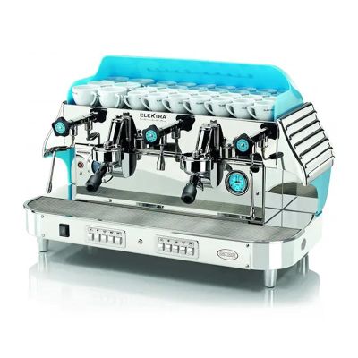 Elektra Barlume Tam Otomatik Espresso Kahve Makinesi, 2 Gruplu, Buz Mavi - 1