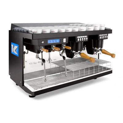 Elektra K-UP 2B Tam Otomatik Espresso Kahve Makinesi, 2 Gruplu, İnci Siyah - 1