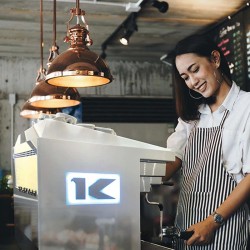 Elektra K-UP 3B Tam Otomatik Espresso Kahve Makinesi, 3 Gruplu, İnci Siyah - 3