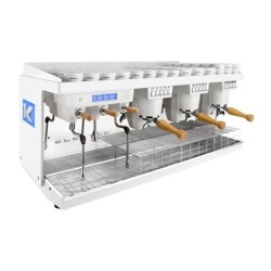 Elektra K-UP 3BW Tam Otomatik Espresso Kahve Makinesi, 3 Gruplu, Buz Beyaz - Thumbnail