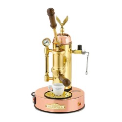 Elektra Micro Casa Leva S1 Semi Automatic Espresso Coffee Machine, Copper Brass 