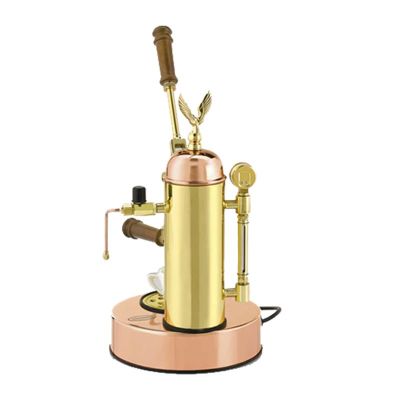 Elektra Micro Casa Leva S1 Semi Automatic Espresso Coffee Machine, Copper Brass - Elektra