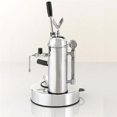 Elektra Micro Casa Leva S1C Semi Automatic Espresso Coffee Machine, Chrome - Elektra