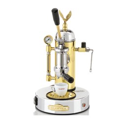 Elektra Micro Casa Leva S1CO Semi Automatic Espresso Coffee Machine, Chrome Brass 