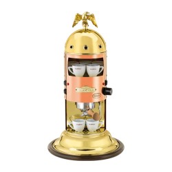 Elektra Micro Mini Verticale S1C Semi Automatic Espresso Coffee Machine, Copper Brass - 1