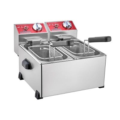 SilverInox 2141 Fritöz, 3+3 L, Elektrikli - SilverInox