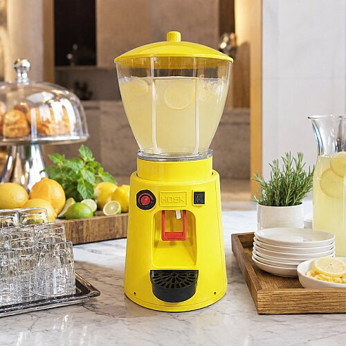 Hosk Elite Tek Hazneli Soğuk İçecek Dispenseri, 19 L, Sarı - 5