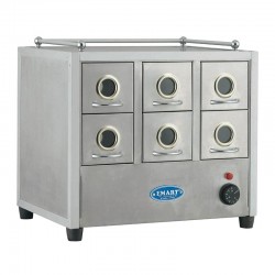 Emart Classic 6 Drawer Stainless Nuts Warmer, 49x35x44 cm - Emart