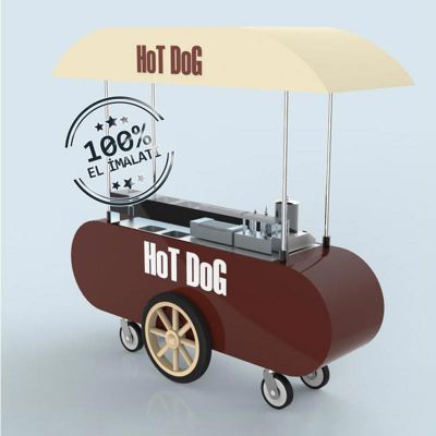 Emart Hot Dog Trolley, 170x65x90 cm - Emart
