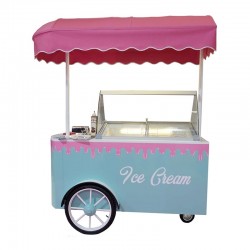 Emart Ice Cream Trolley, 5 Capacity, 150x70x95 cm - Emart