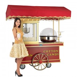Emart Topkapi Corn Popper and Cotton Candy Trolley, 165x70x190 cm - Emart