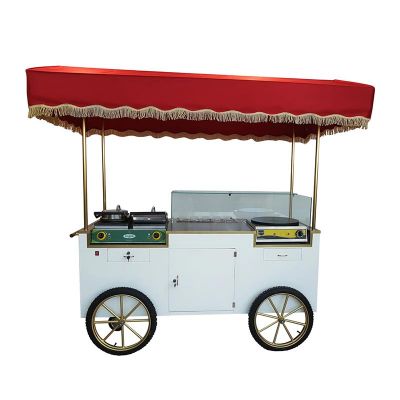 Emart Waffle ve Krep Arabası, 180x65x90 cm - 1