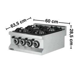 Empero 4 Burner Double Burner Cooker, LPG - Empero (1)